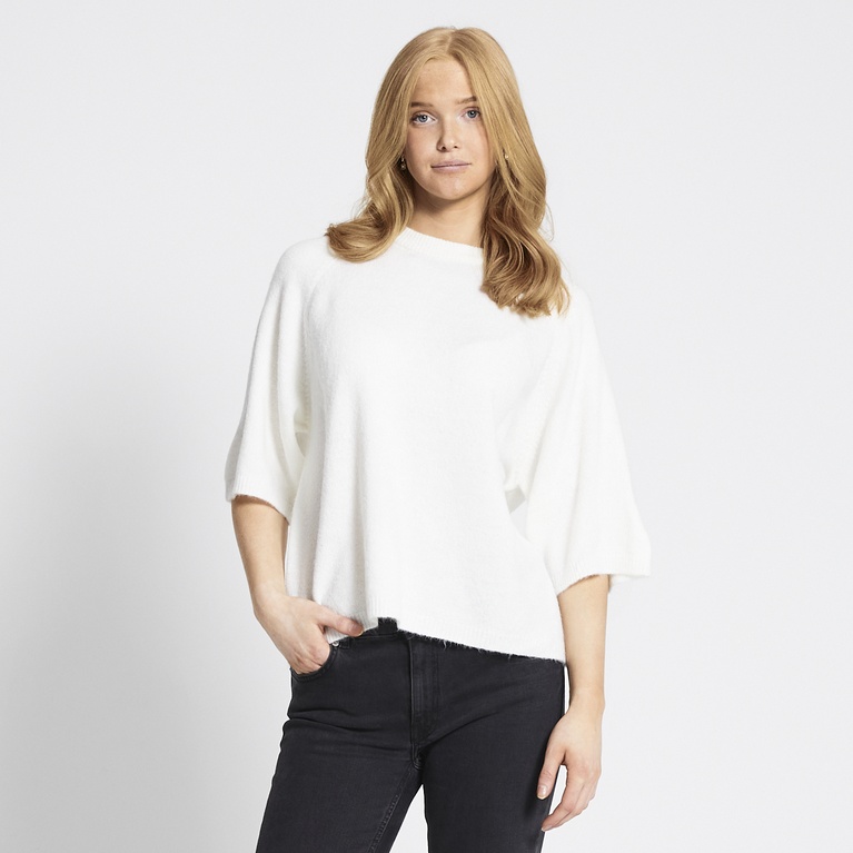 Basic knit tee "Knitted Tee" Off white